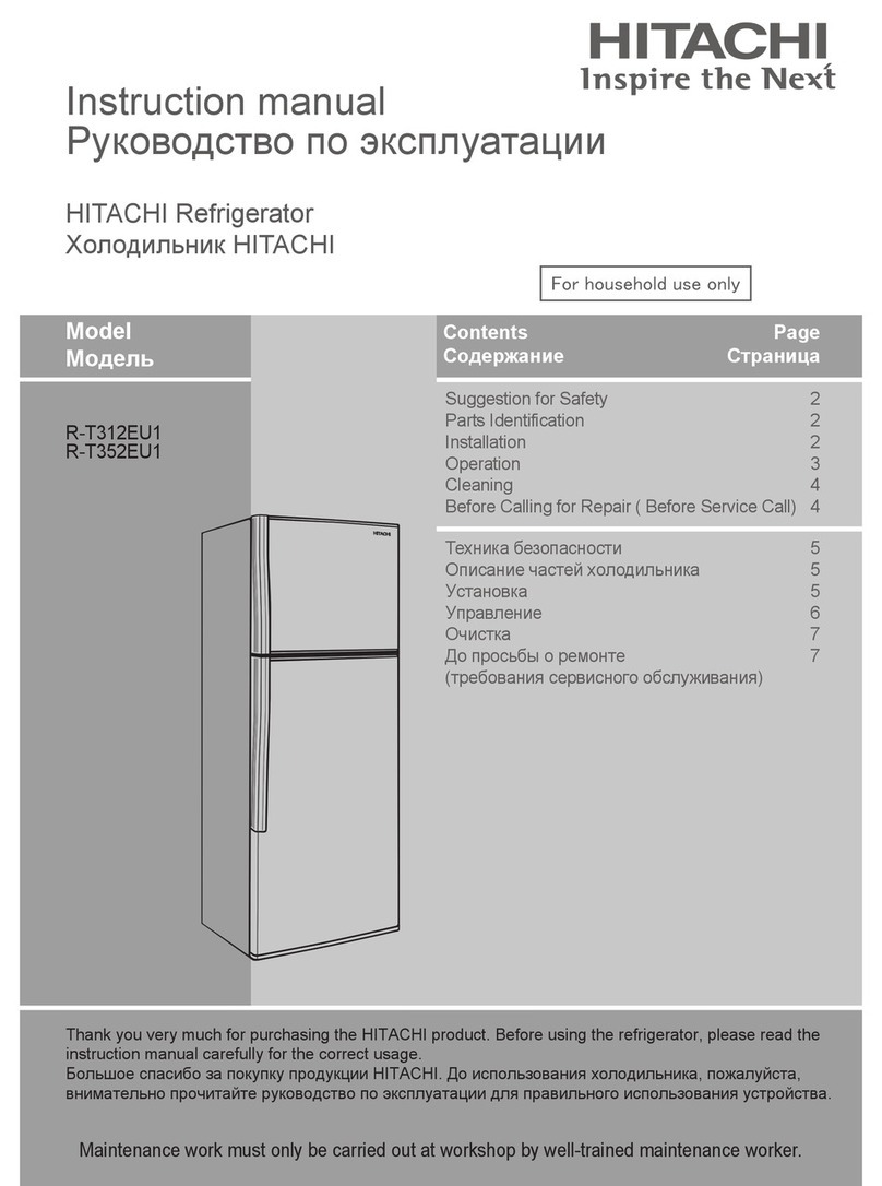 Hitachi R-T312EU1 User manual