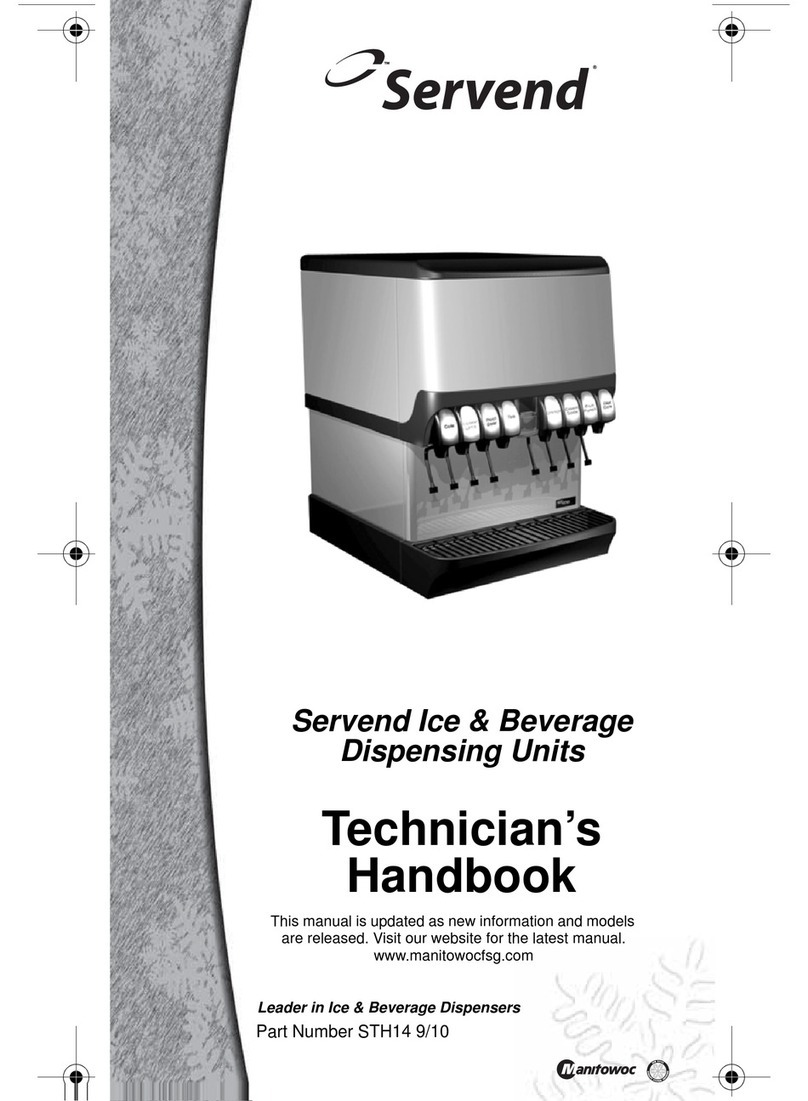 Servend Ice & Beverage Dispensing Units User manual