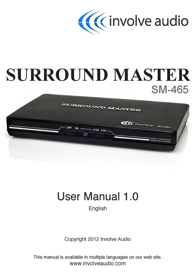 invovle audio SURROUND MASTER SM-465 user manual