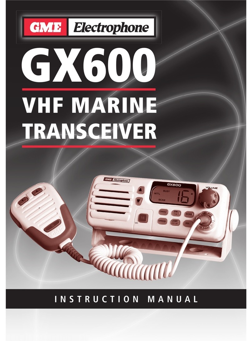GME GX600 User manual