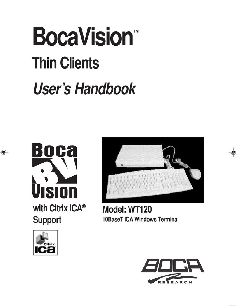 Boca Systems BocaVision WT120 User handbook