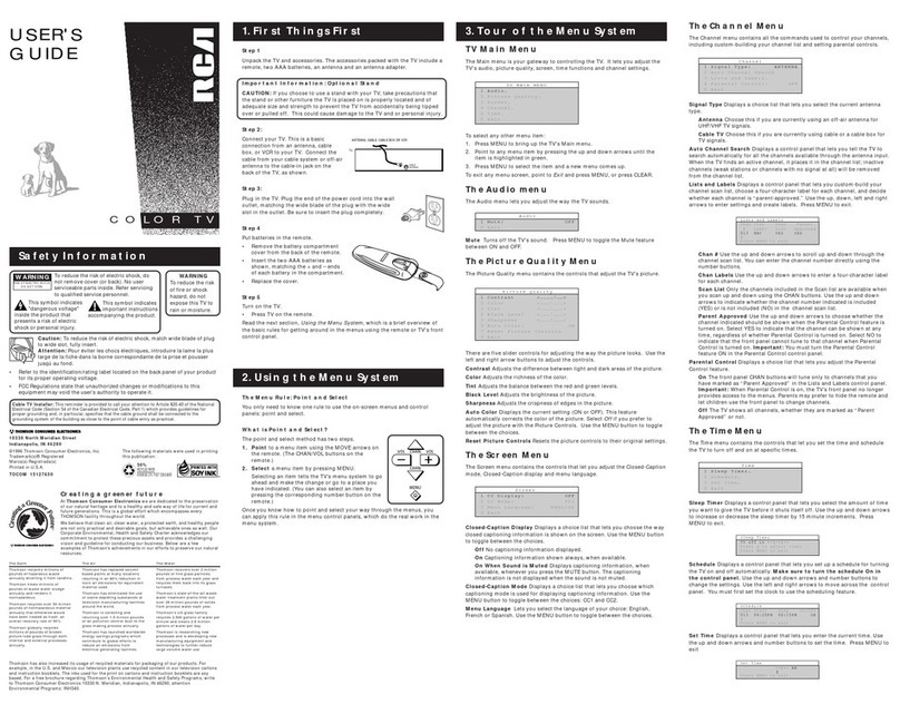 RCA color tv User manual