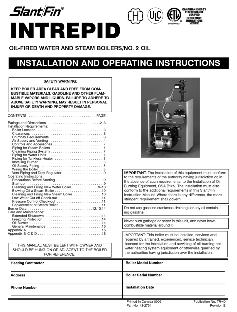Slant/Fin INTREPID User manual