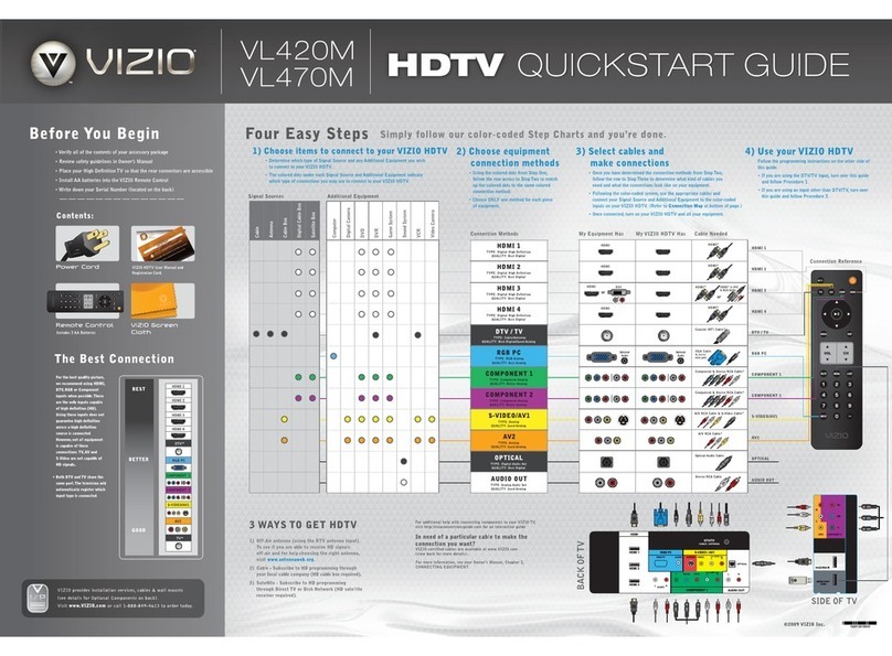 Vizio VL420M - 42in Full HDTV User manual