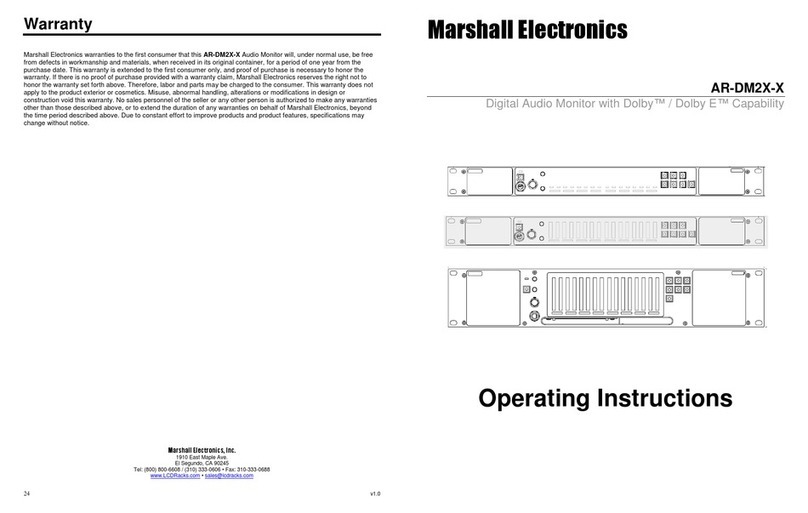 Marshall Electronics AR-DM2X-X operating instructions Marshall Electronics AR-DM2X-X operating instructions