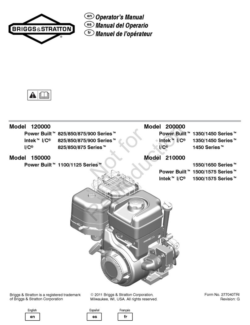 Briggs & Stratton 120000 User manual