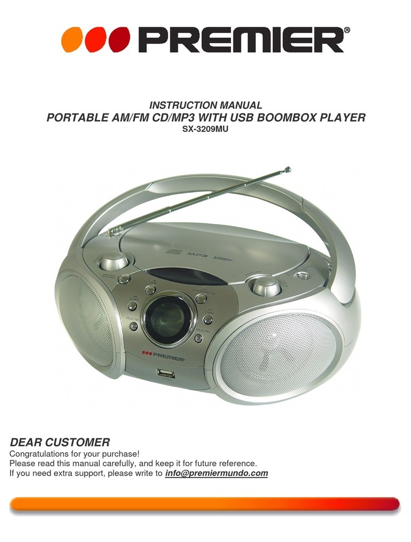 Premier SX-3209MU instruction manual