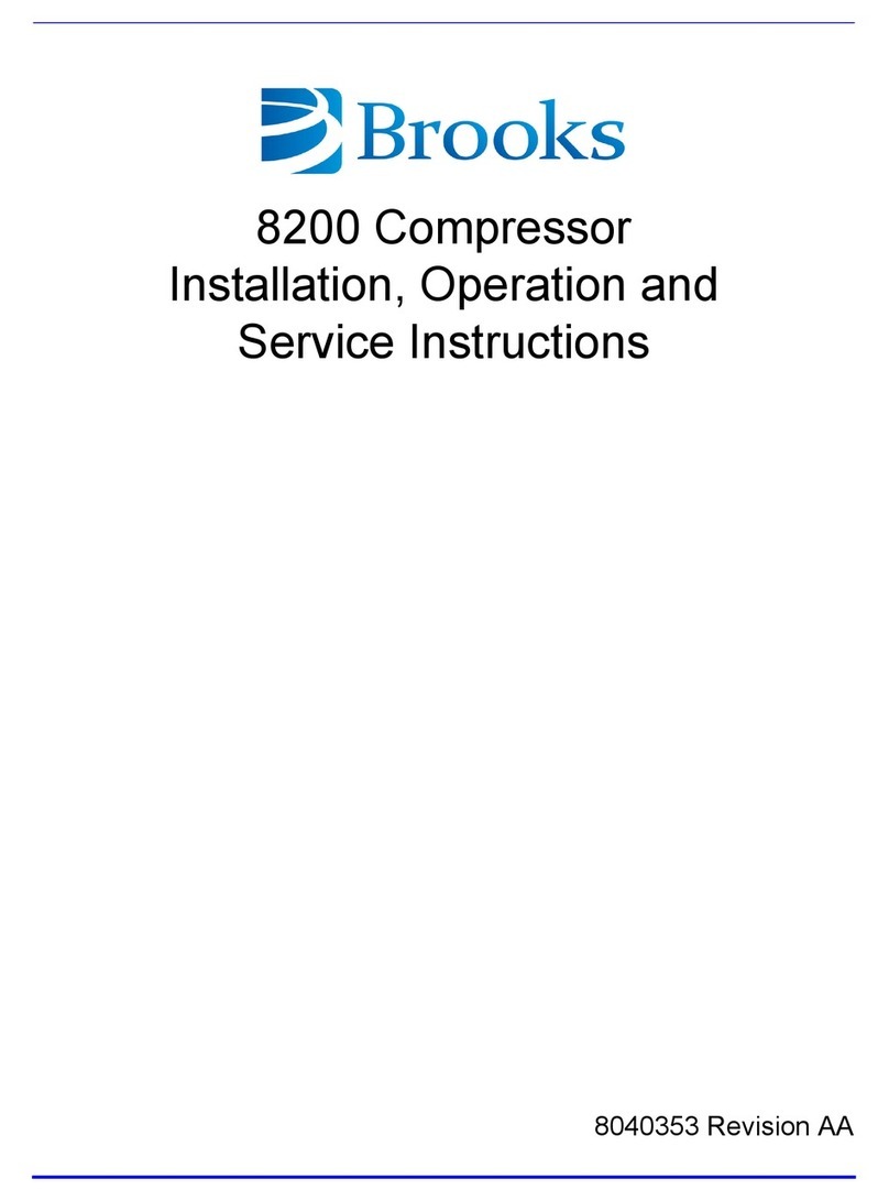 Brooks 8200 Installation & operation manual