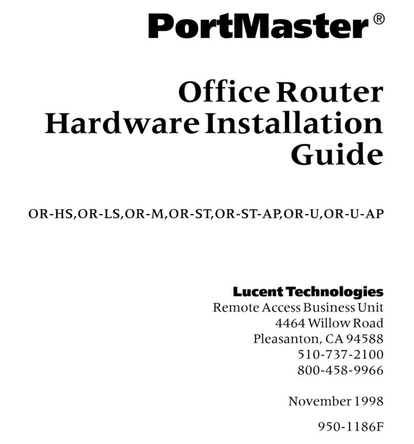 Lucent Technologies PortMaster OR-HS Manual