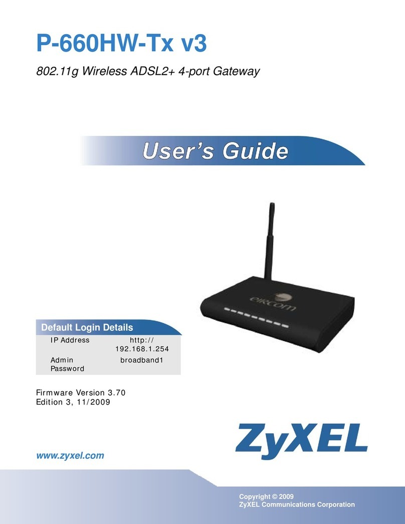 ZyXEL Communications P-660HW-Tx v3 Series user guide