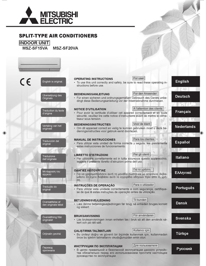 Mitsubishi Electric MSZ-SF15VA User manual
