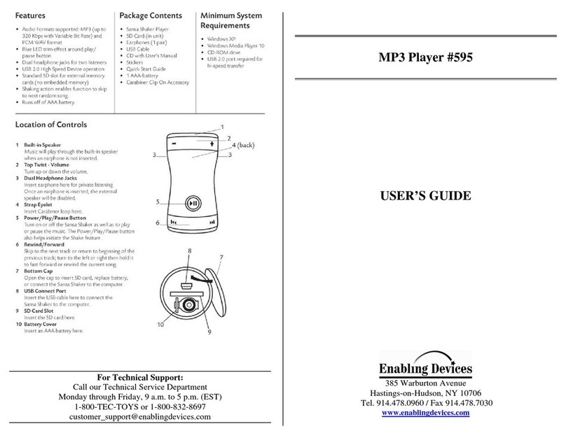 Enabling Devices 595 User manual