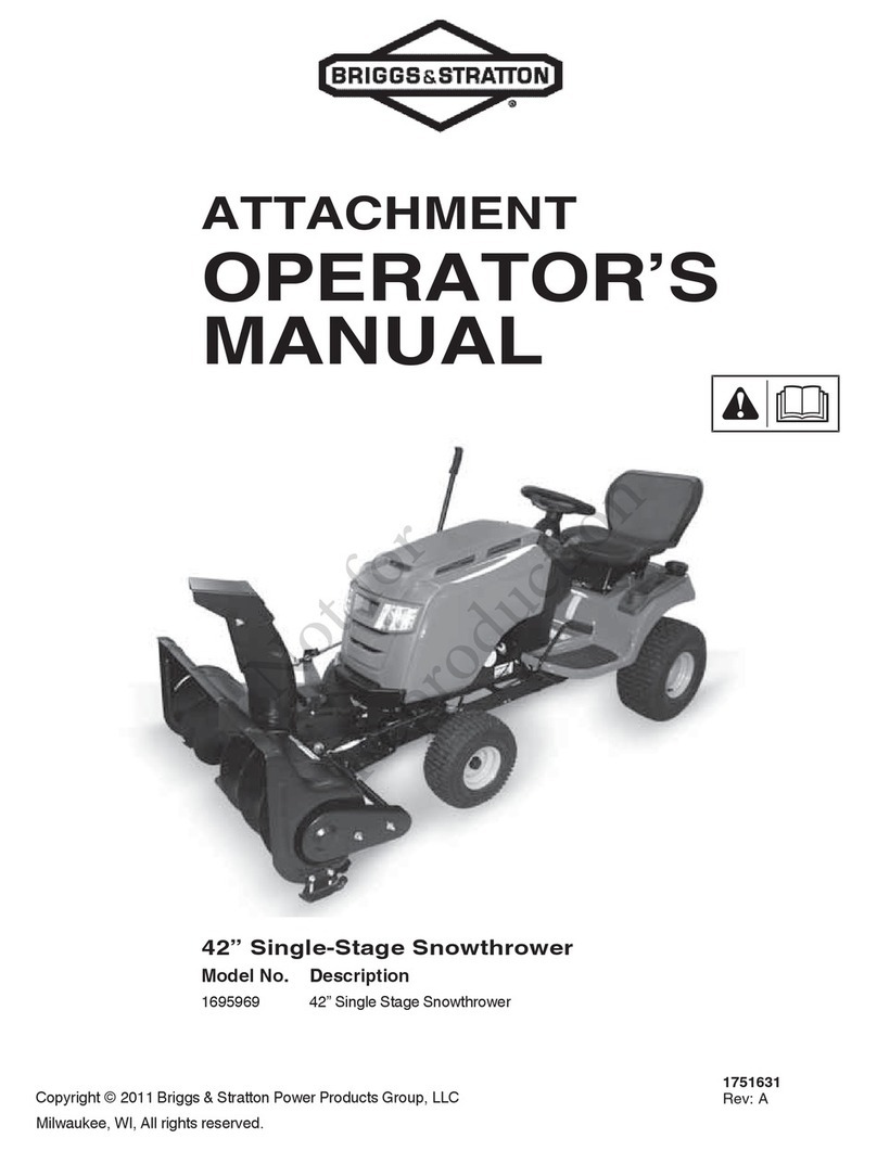 Briggs & Stratton 1695969 Operator's manual