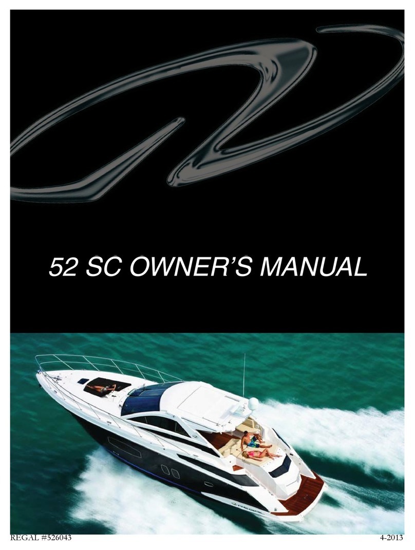 Regal 52 SC owner's manual