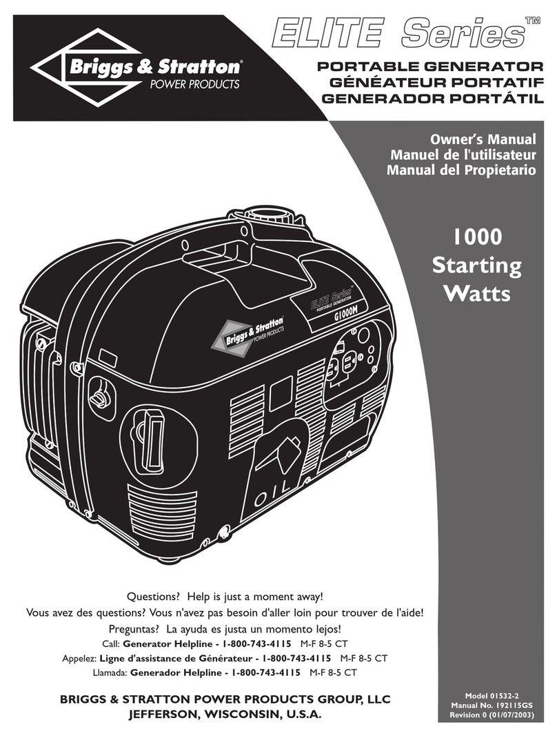 Briggs & Stratton 01532-2 User manual