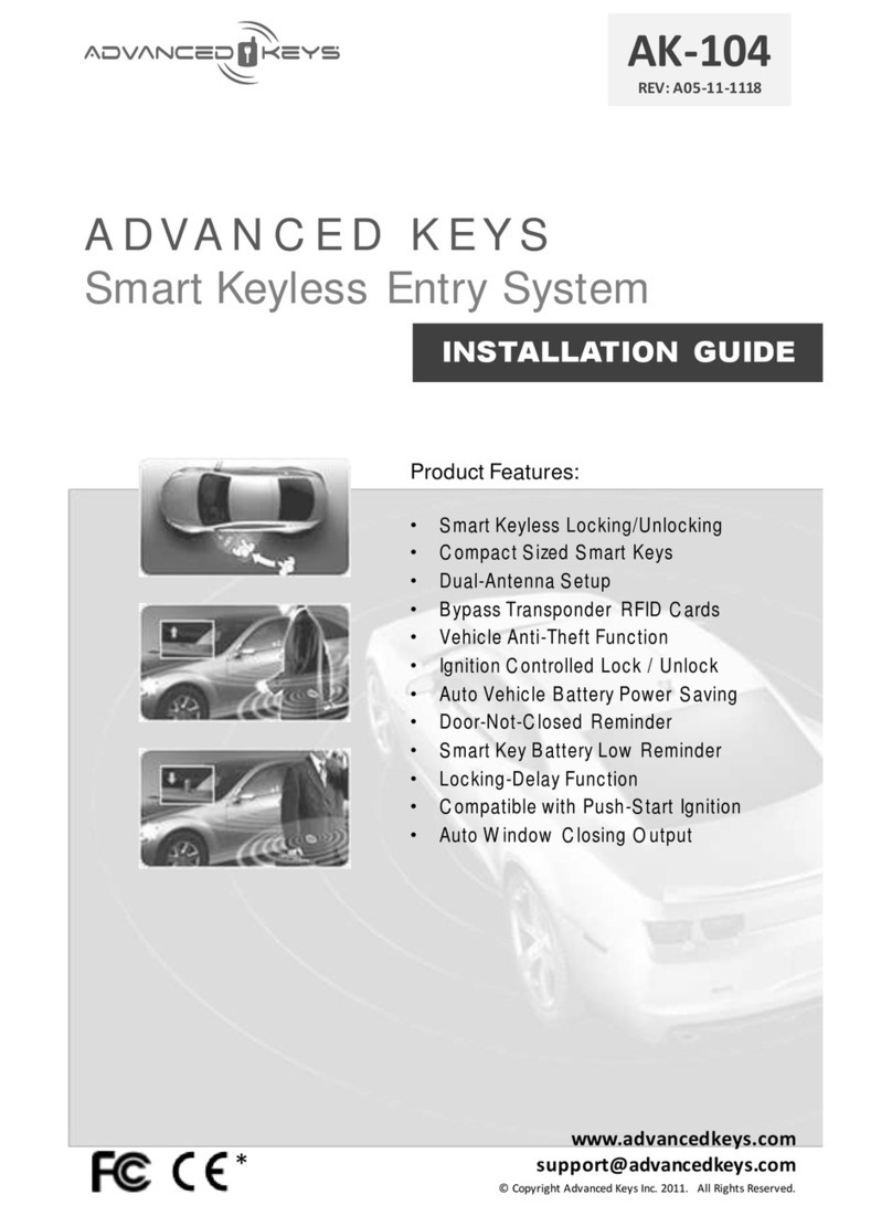 Advanced Keys AK-104 installation guide