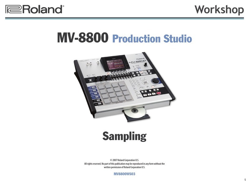 Roland MV-8800 Production Studio User manual