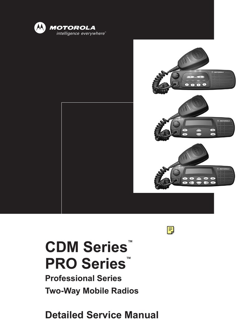 Motorola CDM Series User manual