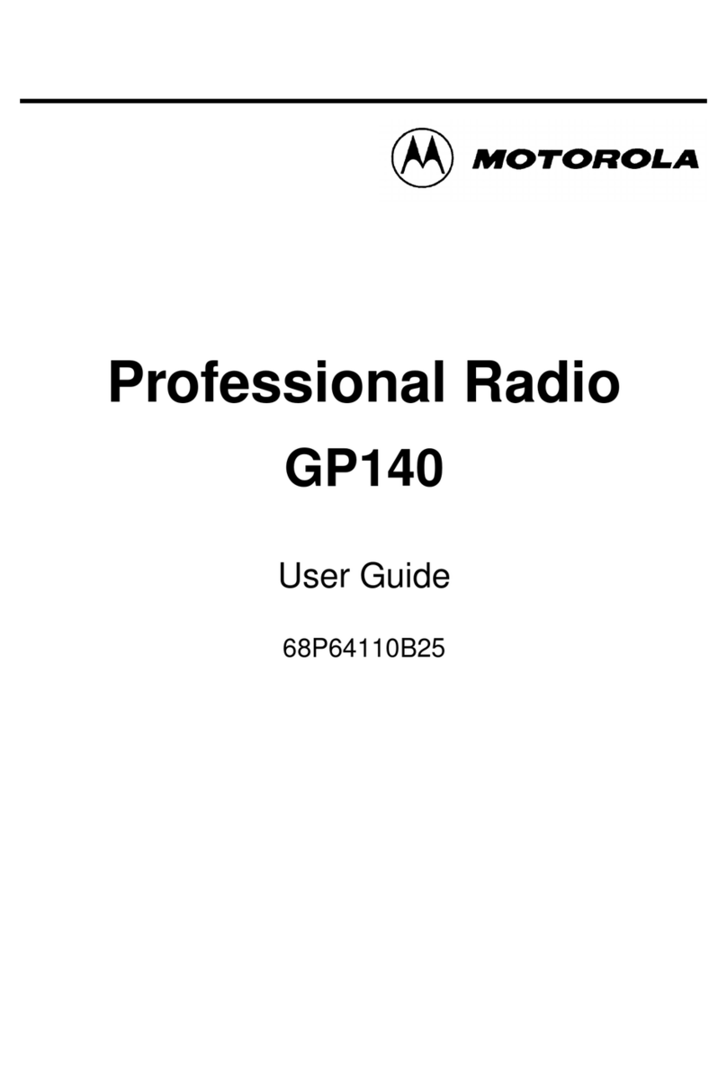 Motorola GP140 Series User manual
