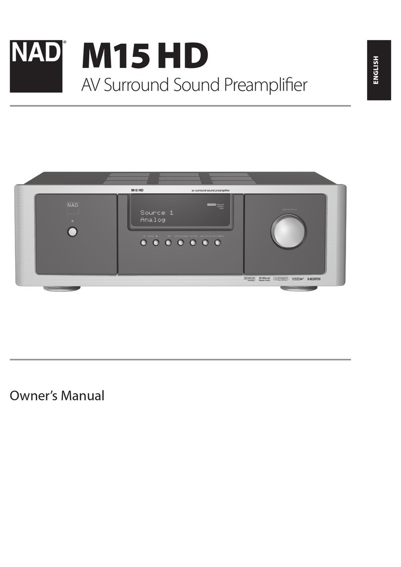 NAD M15 HD owner's manual
