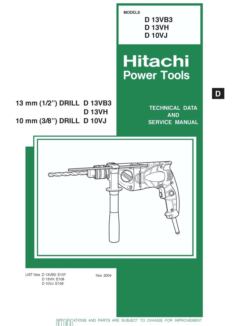 Hitachi D 10VJ Technical data and service manual