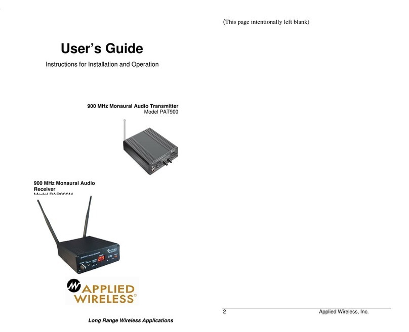 Applied Wireless PAR900M user guide