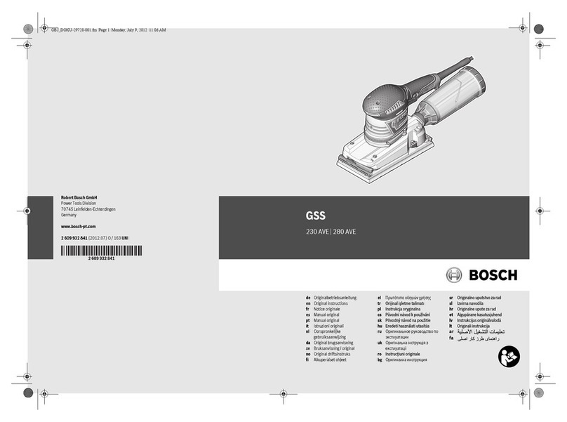 Bosch GSS 280 AVE user guide