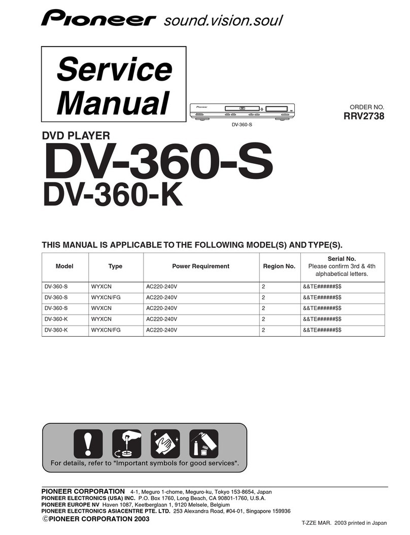 Pioneer DV-360-S User manual