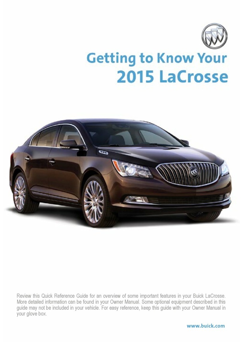 Buick 2015 LaCrosse Getting to know manual