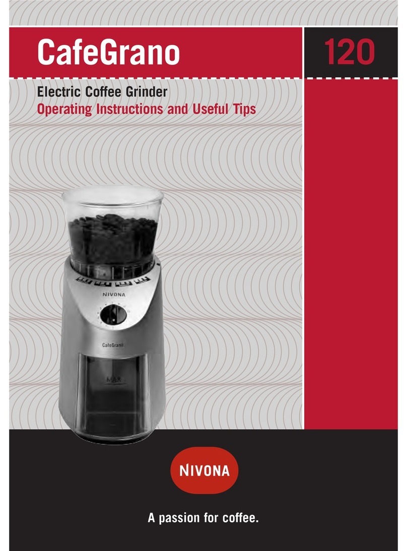 Nivona CafeGrano 120 operating instructions