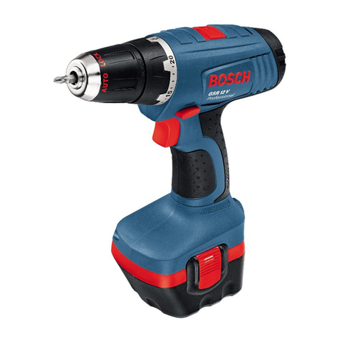 Bosch GSR 12 V PROFESSIONAL operating instructions