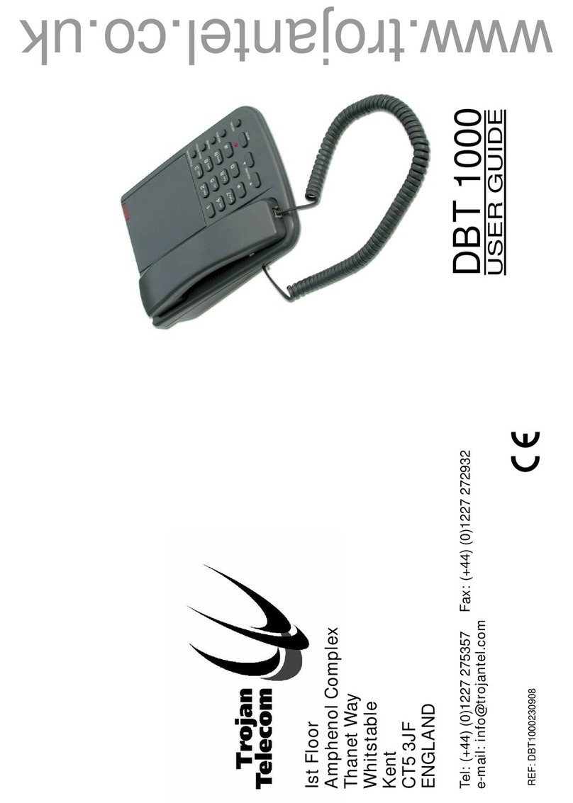Trojan Telecom DBT 1000 User manual