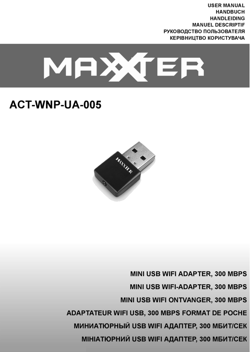 MAXXTER ACT-WNP-UA-05 user manual