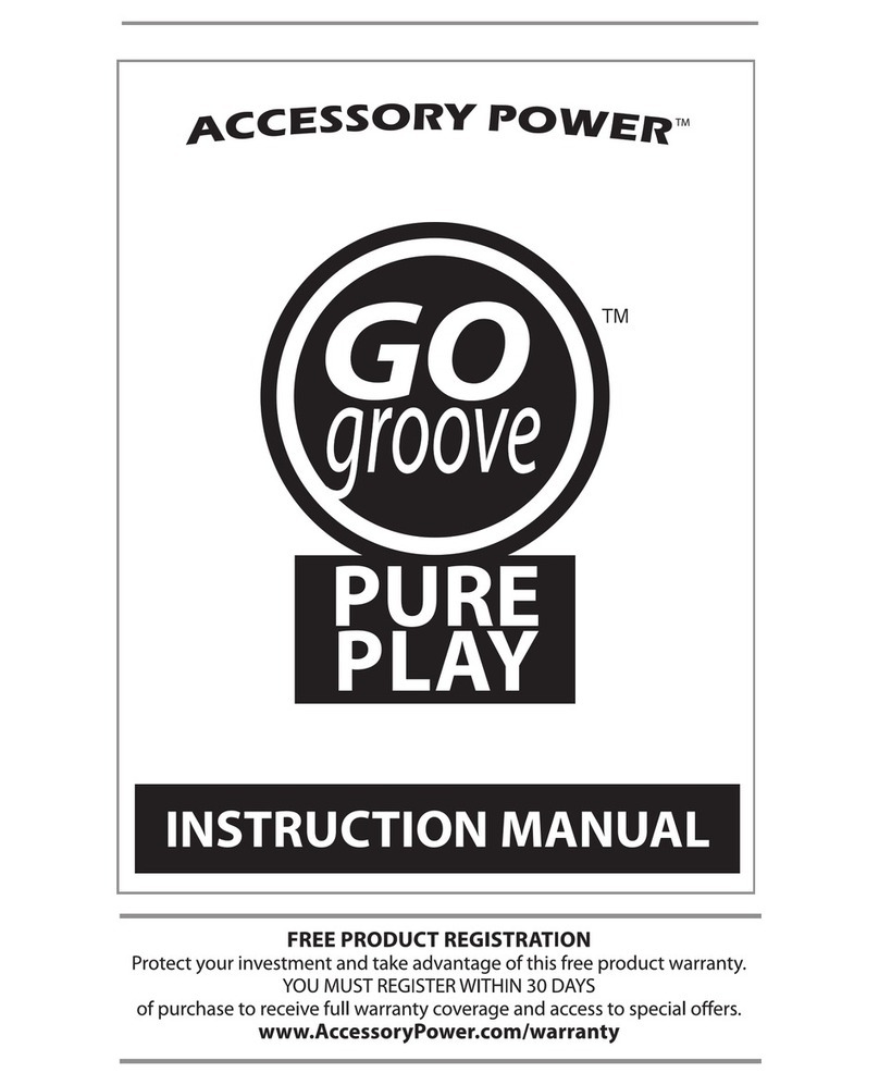 Go groove PurePlay instruction manual