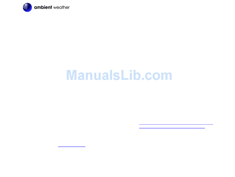 Ambient Weather WeatherHub4 User manual Ambient Weather WeatherHub4 User manual