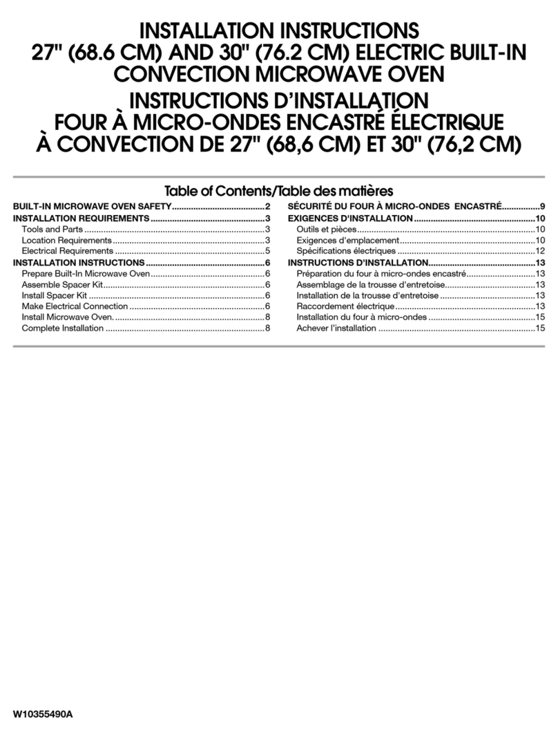 Whirlpool W10355490A installation instructions