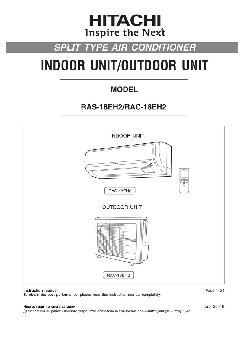 Hitachi RAS-18EH2 User manual