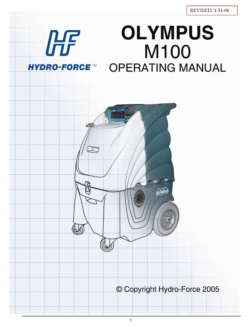 Hydro-Force Olympus M100 operating manual