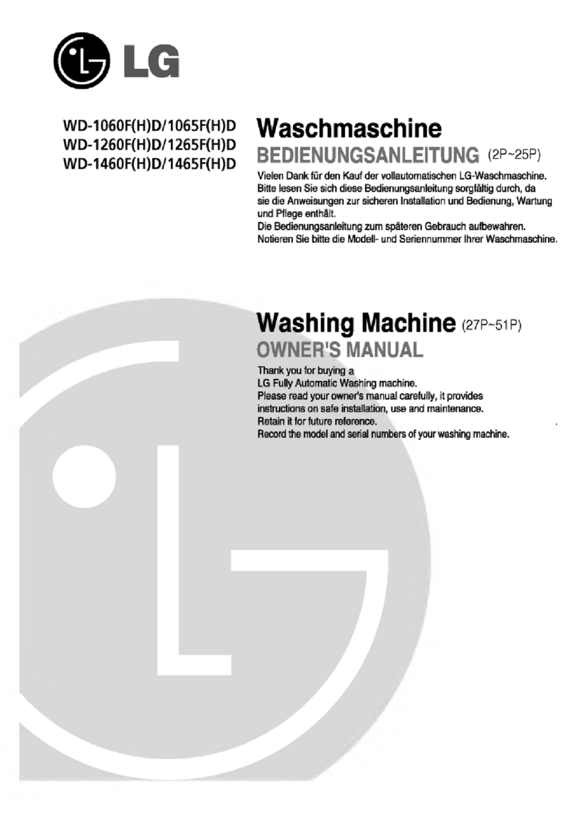LG WD-1060FD User manual