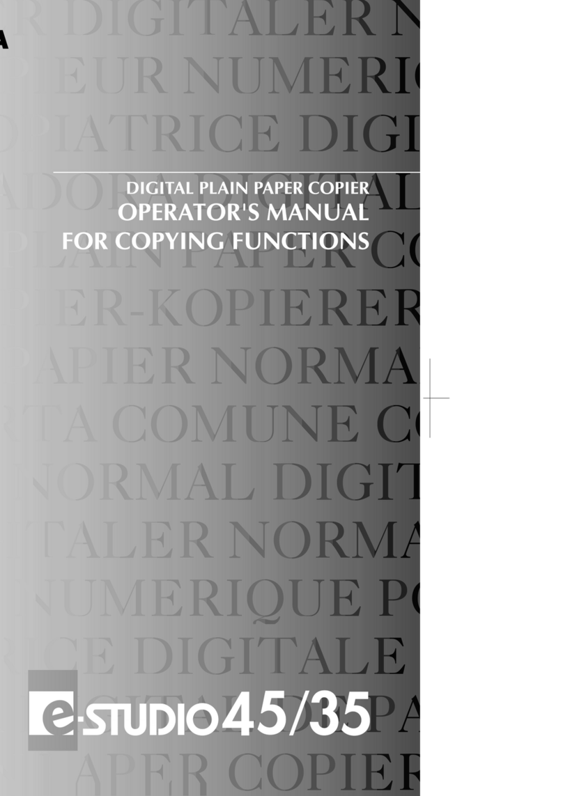 Toshiba e-studio 45 Operator's manual