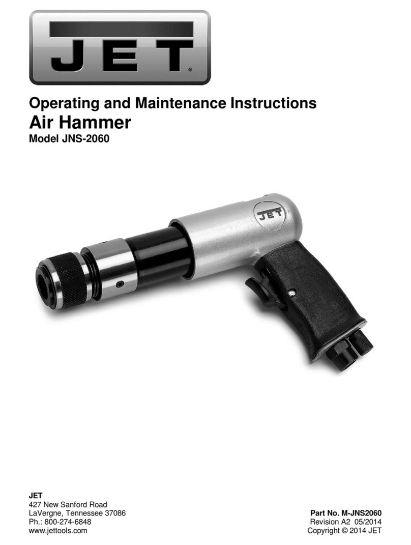 Jet JNS-2060 Operating and maintenance instructions