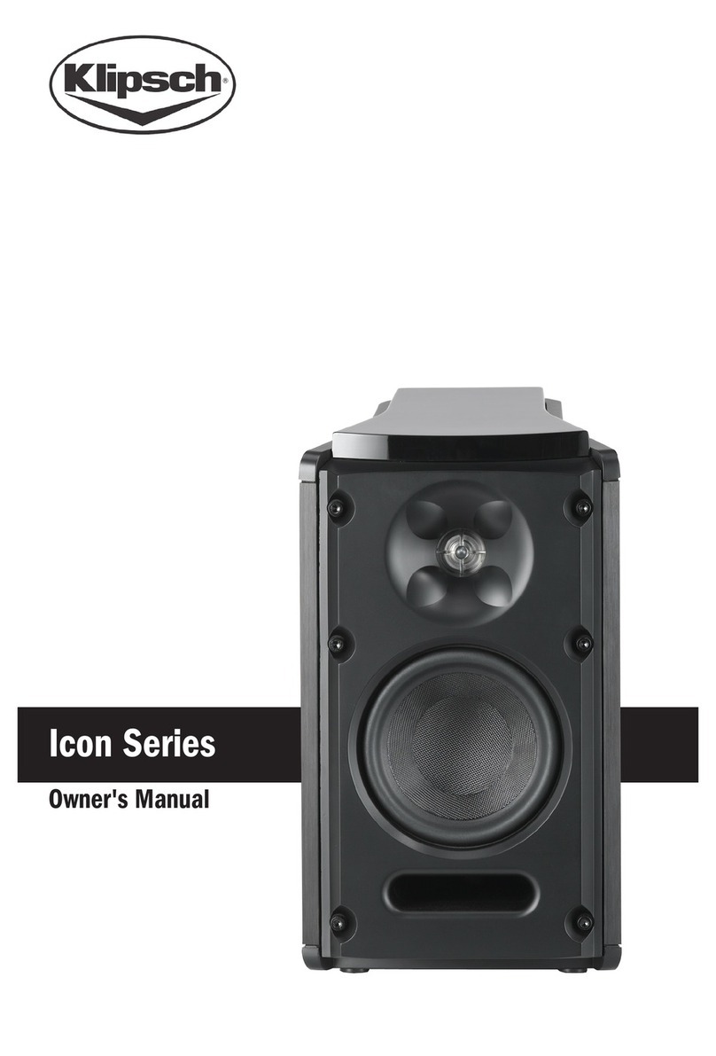 Klipsch Icon Series User manual