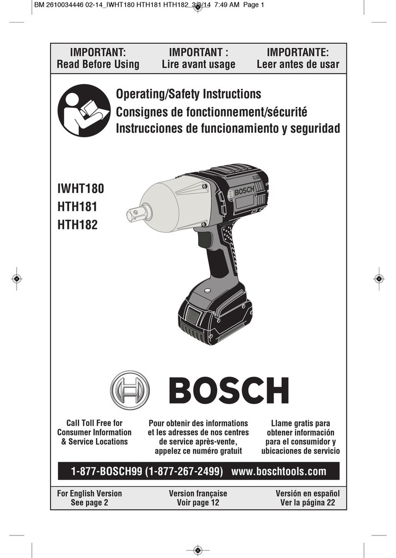 Bosch IWHT180 Assembly instructions