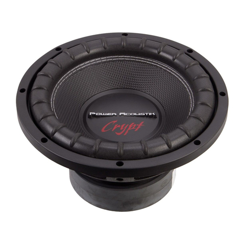 PowerAcoustik Crypt CW2-102 User manual