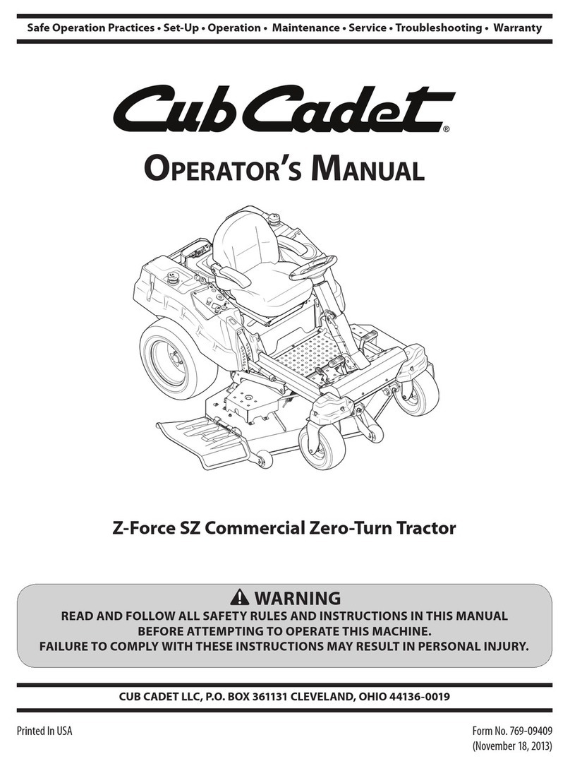 Cub Cadet Z-Force SZ Operator's manual