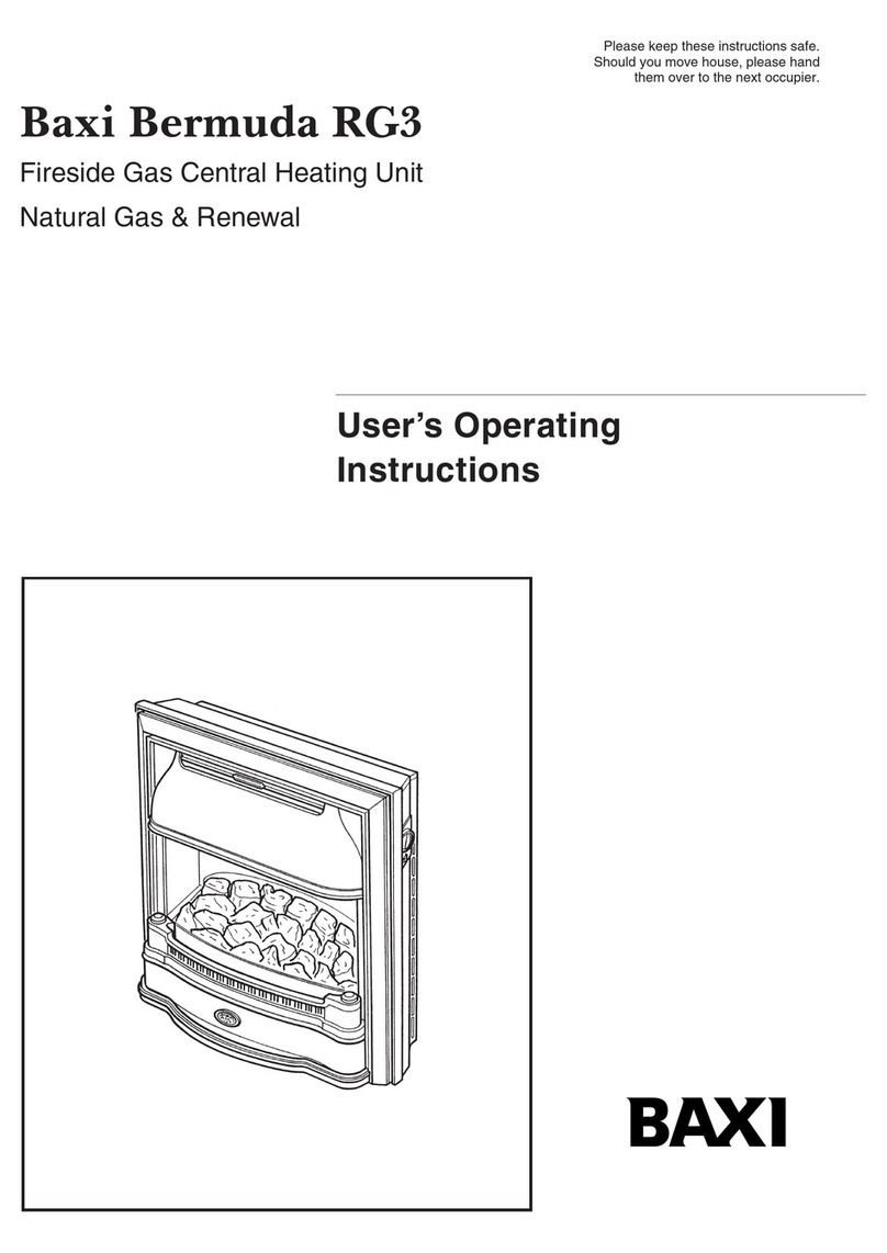 Baxi Bermuda RG3 User's operating