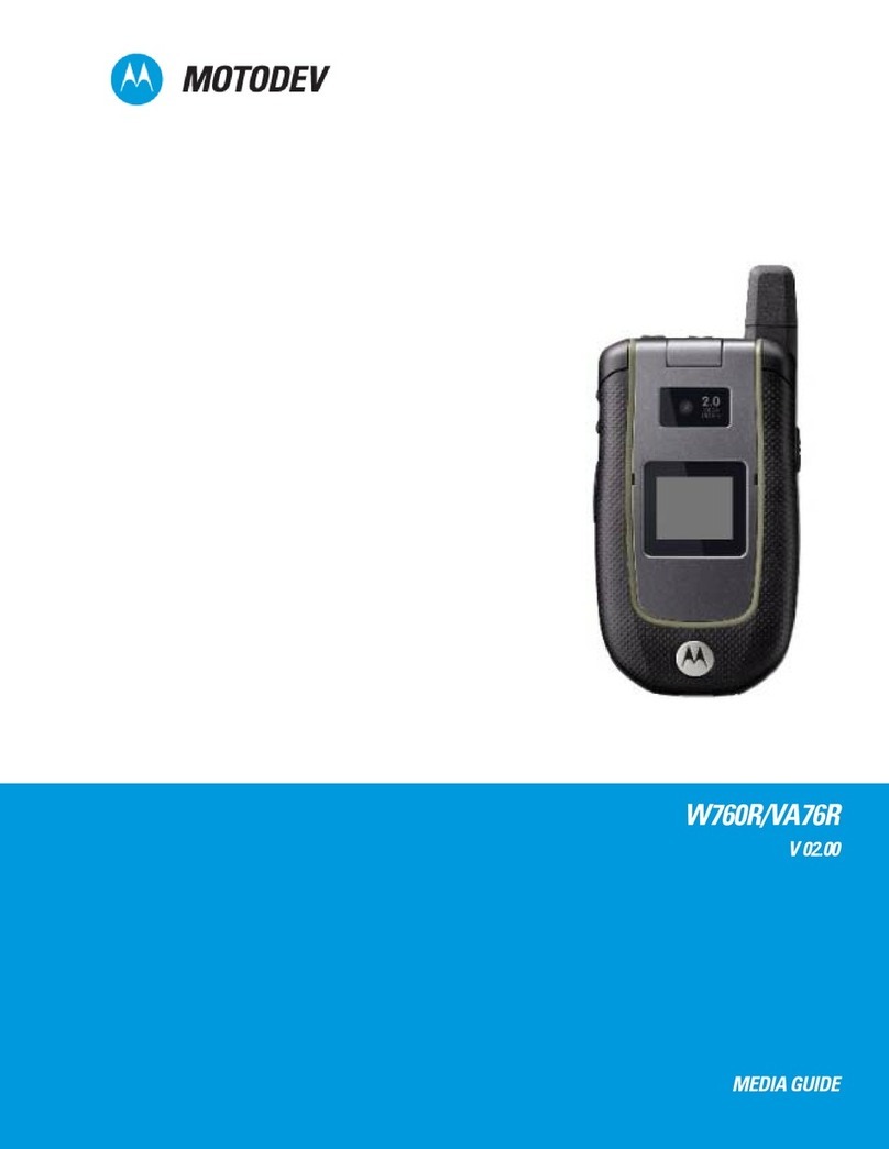 Motorola W760R User manual
