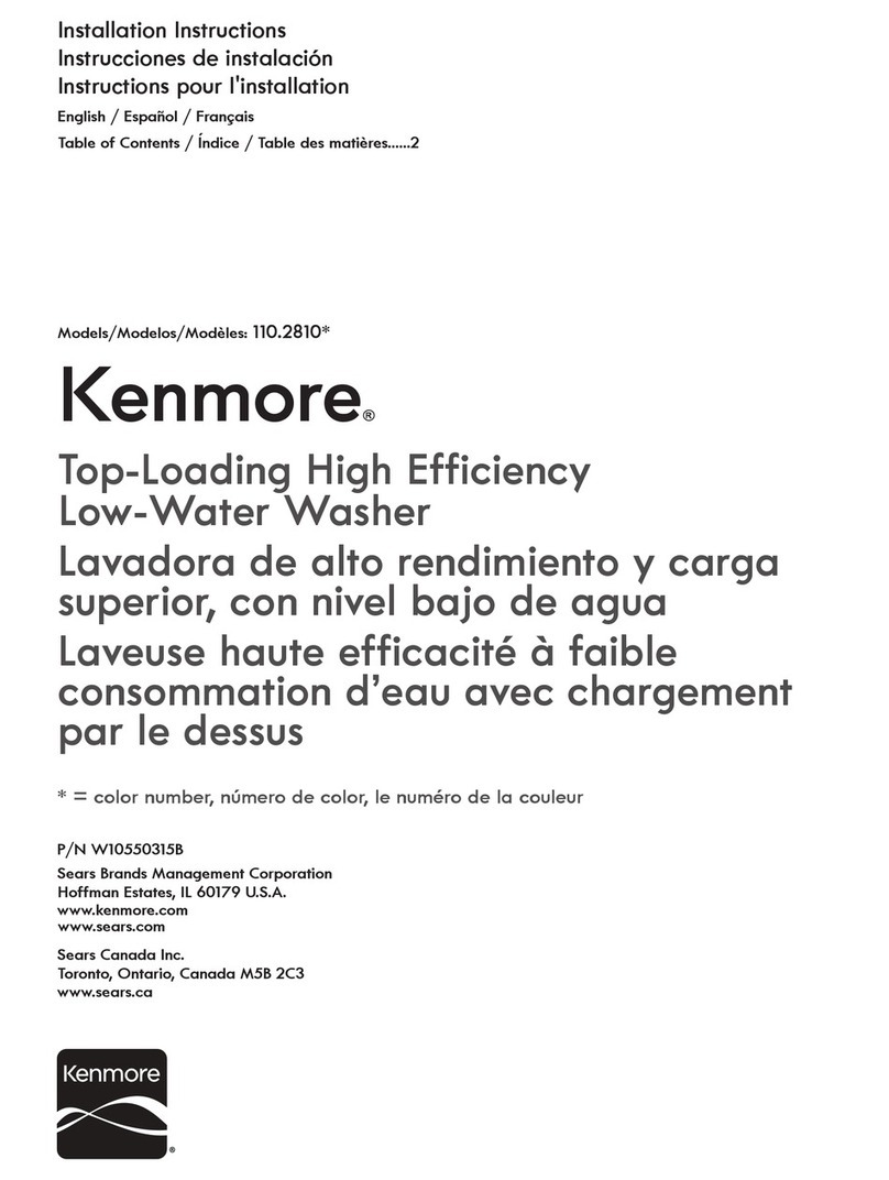 Kenmore 110.2810 User manual