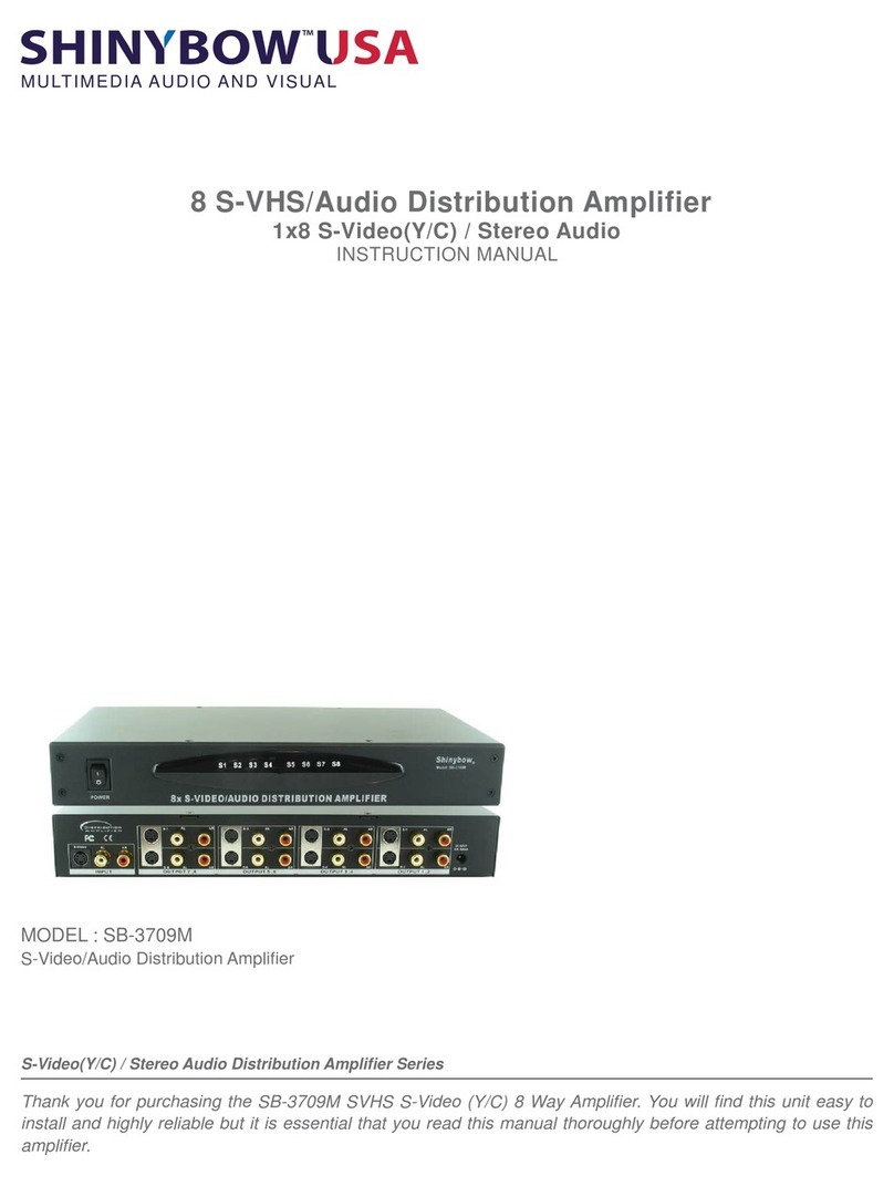 Shinybow USA SB-3709M User manual