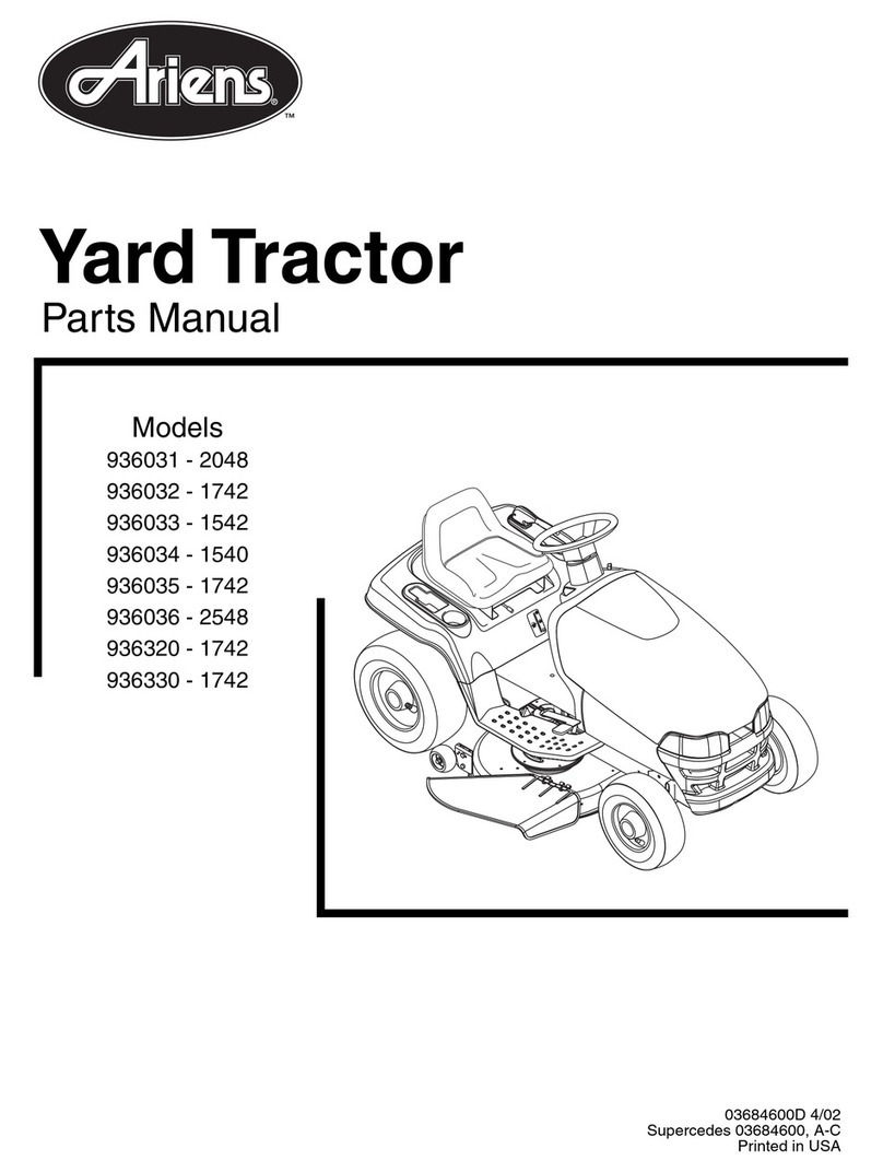 Ariens 936031 - 2048 parts manual